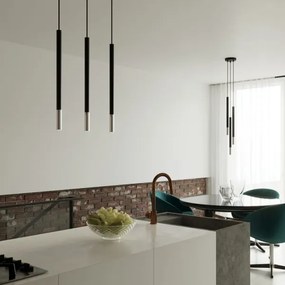 Sollux SL.0887 - Luster na lanku MOSAIC 3xG9/12W/230V čierna/chróm