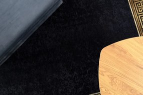 Koberec MIRO 51223.806 rám / grécky, čierny / zlatý