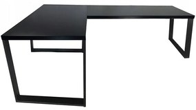 Písací Stôl Roh. Loft Top Čierna 202x136x2,8 Model 0