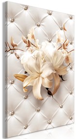 Artgeist Obraz - Diamond Lilies (1 Part) Vertical Veľkosť: 40x60, Verzia: Na talianskom plátne
