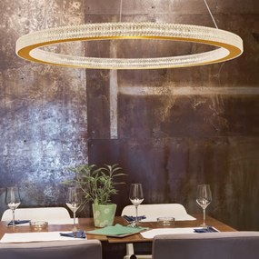 LED luster Fiore 80 zlaté
