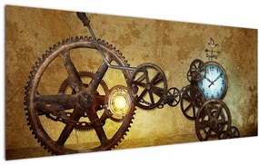 Obraz strojčekov historických hodín (120x50 cm)