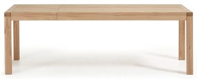 Dubový rozkladací jedálenský stôl Kave Home Vivy, 180 x 90 cm