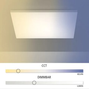 Leuchten Direkt 15552-16-LED Stmievateľné stropné svietidlo CANVAS LED/40W/230V+DO