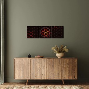 Obraz pletiva (s hodinami) (90x30 cm)