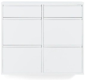 Biela kovová skrinka na topánky Billy – Spinder Design