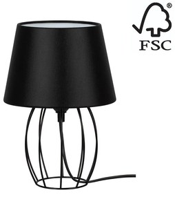Spot-Light 7666104 - Stolná lampa MANGOO 1xE27/40W/230V čierna SP0872