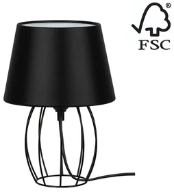 Spot-Light 7666104 - Stolná lampa MANGOO 1xE27/40W/230V čierna SP0872