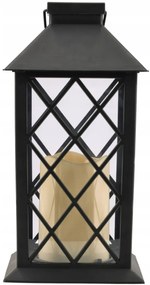 BERGE LED solárny záhradný lampáš svietidlo čierna 2V 35MA