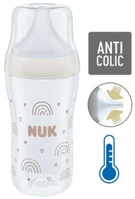 Dojčenská fľaša NUK Perfect Match Temperature Control 260 ml biela