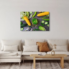 Obraz so zeleninou (90x60 cm)