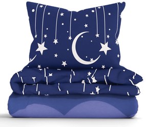 Predĺžené bavlnené obliečky Renforcé – Nočná obloha