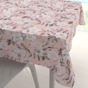 Biante Dekoračný štvorcový obrus Leona LN-158 Plané ruže na lososovom 90x90 cm