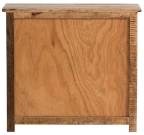 furniture-nabytek.cz - Masivní komoda Bombaj z mangového dřeva, lakovaná, hnědá – 90×42×80 cm