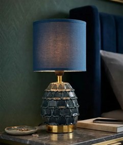 Stolná lampa Pigny 30,5 cm modrá