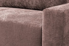 Rozkladacia pohovka Anafi, tmavo ružová látka