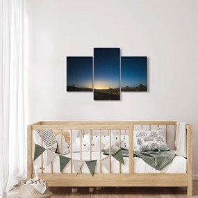 Obraz - Nočné nebo nad cestou (90x60 cm)