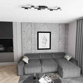 Stropné svietidlo BET 6xGX53/12W/230V čierna