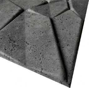 Stropné panely 3D XPS 0032, cena za kus, rozmer 50 cm x 50 cm, MERKUR sivý, IMPOL TRADE