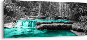 Obraz - Zimná rieka (120x50 cm)