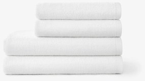 Goldea bavlnený froté uterák / osuška soft bez bordúry – biely 30 x 50 cm