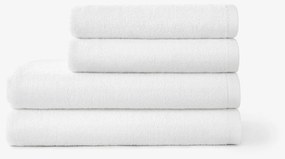 Goldea bavlnený froté uterák / osuška soft bez bordúry – biely 50 x 100 cm