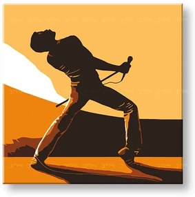 Ručne maľovaný POP Art obraz FREDDIE MERCURY | rôzne rozmery