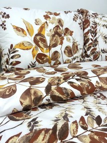 INTERMEDIC SK Posteľná obliečka Brown Eucalyptus 140x200/70x90 cm