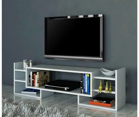 TV stolík/skrinka Saloma (biela) . Vlastná spoľahlivá doprava až k Vám domov. 1102570