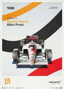 Umelecká tlač McLaren Racing - MP4/4 - 60th Anniversary - 1988, Automobilist