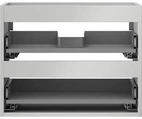 Mexen Box-A, závesná skrinka 60 cm, 2 zásuvky, matná sivá, 91AX0-0600-470-2-62