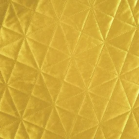 Dekorstudio Zamatový prehoz na posteľ LUIZ3 v horčicovej farbe Rozmer prehozu (šírka x dĺžka): 200x220cm