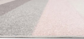 TA Koberec C947A BIELA/RUŽOVÁ AZÚROVÁ Rozmer: 80x150 cm