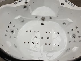 BPS-koupelny Hydromasážna vírivá vaňa EOS 932 155x155 s ohrevom vody, biela