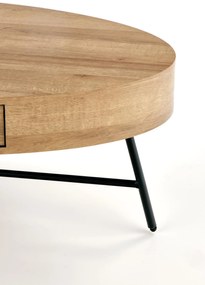 Konferenčný stolík Corisa (dub zlatý + čierna). Vlastná spoľahlivá doprava až k Vám domov. 1028112