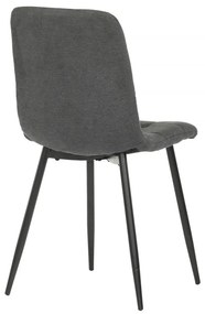 Jedálenská stolička SUSAN — kov, látka, viac farieb Krémová