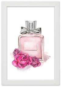 Gario Plagát Kvety a parfum vo flakóne Farba rámu: Bez rámu, Rozmery: 30 x 45 cm