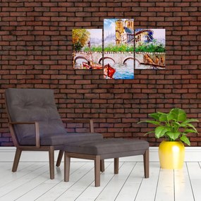 Obraz - Olejomaľba mesta (90x60 cm)