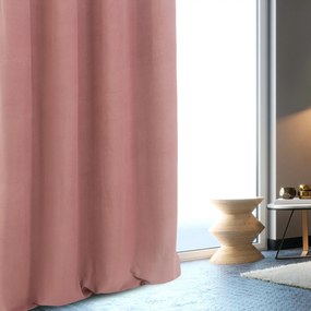 ZATEMŇOVACÍ ZÁVES NA KRÚŽKOCH MILO 140X250 CM STARORUŽOVÁ