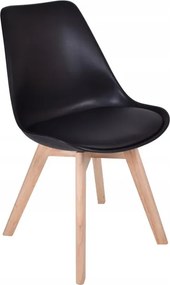 Set štyroch jedálenských stoličiek K-NANTES DSW čierne (4 ks)