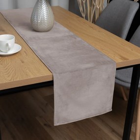 Biante Zamatový behúň na stôl Velvet Prémium SVP-015 Latte 45x120 cm