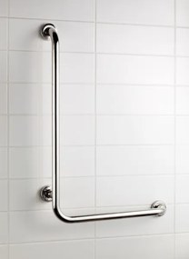 Erga HANDICAP "PRO", madlo v tvare L, 550x550 mm, 25mm, chrómová, ERG-04785
