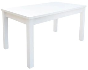Jedálenský stôl A18-L 80x140x195cm, Morenie: biela - L