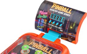 LEAN Toys Obratnostná hra Pinball – LED svetlá, zvuky, tabuľka skóre