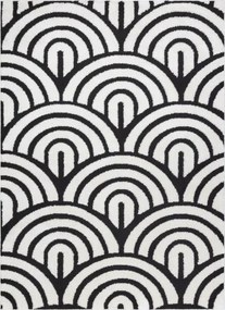 Dywany Łuszczów 120x170 cm Kusový koberec Mode 8629 cream/black, biela, čiernobiela, kancelária