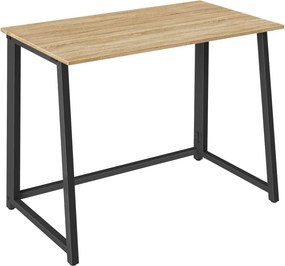 Set do pracovne ZARIMO stôl 80x40 cm dub sonoma + kreslo AVOLA VELVET čierne