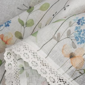 KRÁTKA ZÁCLONA NA PÁSKE NATI 150X30 CM KVETY