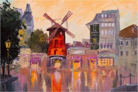 Obraz - Moulin rouge, Paríž, Francúzsko (90x60 cm)