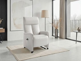 XXXLutz RELAXAČNÉ KRESLO, koža, biela Sit & More - Online Only obývacie izby - 0001440324W6