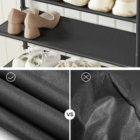 Botník E1035 OLW, staré drevo, 3 poschodia